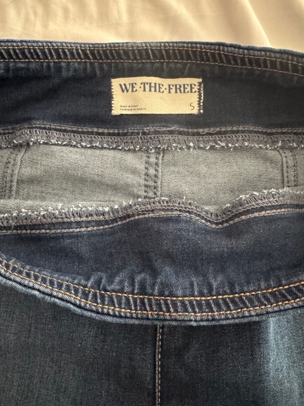 We The Free Flare Ankle Pull On Jeans Size S Stretch Boho Denim